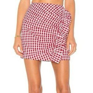 Lovers and Friends X REVOLVE Lisa Skirt - Red Gingham